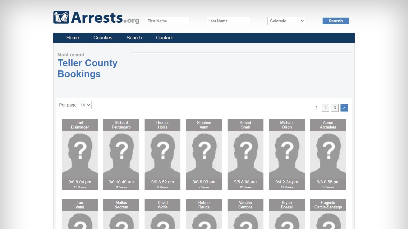 Teller County Arrests and Inmate Search